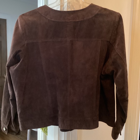 Bernardo Suede Jacket - Brown Python (2X*) - Picture 5 of 12
